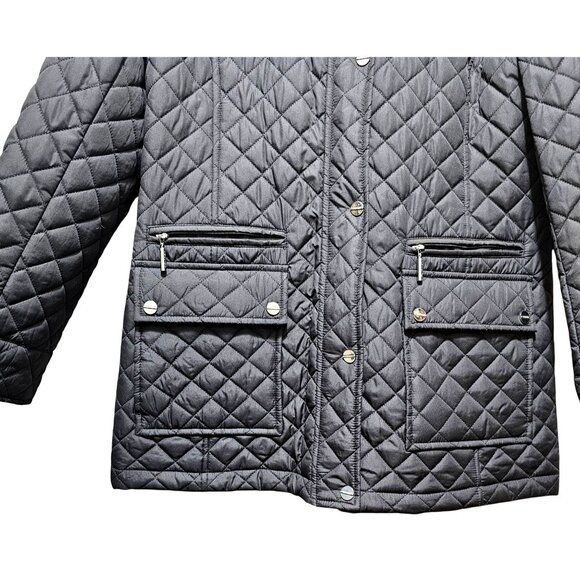 Calvin Klein Quilted Black Jacket XL Woman's - Picture 3 of 12